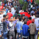 Ethiopians react after an explosion during a rally in support of the new Prime Minister Abiy Ahmed in Addis Ababa, Ethiopia June 23, 2018.